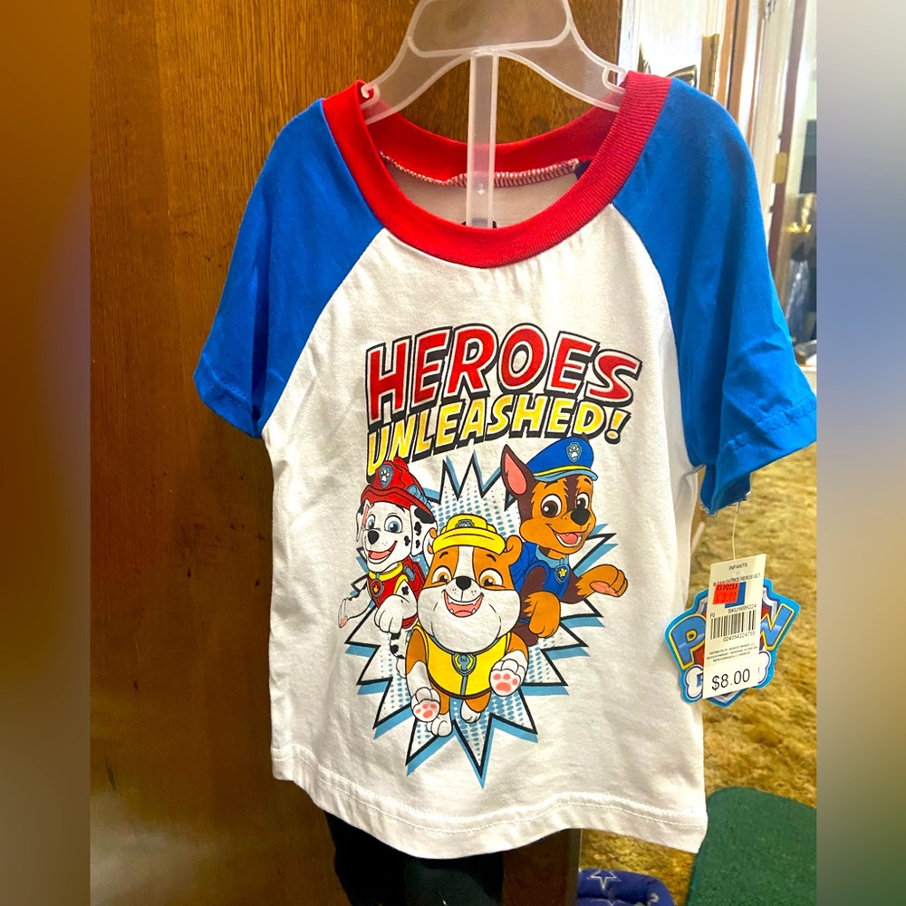 Boys Paw Patrol shorts set 18m